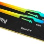 Kingston FURY Beast Nero RGB EXPO 64GB 6400MT/s DDR5 CL32 DIMM Memoria Gaming per Computer Fissi Kit da 2 - KF564C32BBEAK2-64 - 64GB Nero