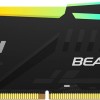 Kingston FURY Beast Nero RGB XMP 32GB 6000MT/s DDR5 CL30 DIMM Memoria Gaming per Computer Fissi Kit da 2 - KF560C30BBAK2-32 - 32GB Nero