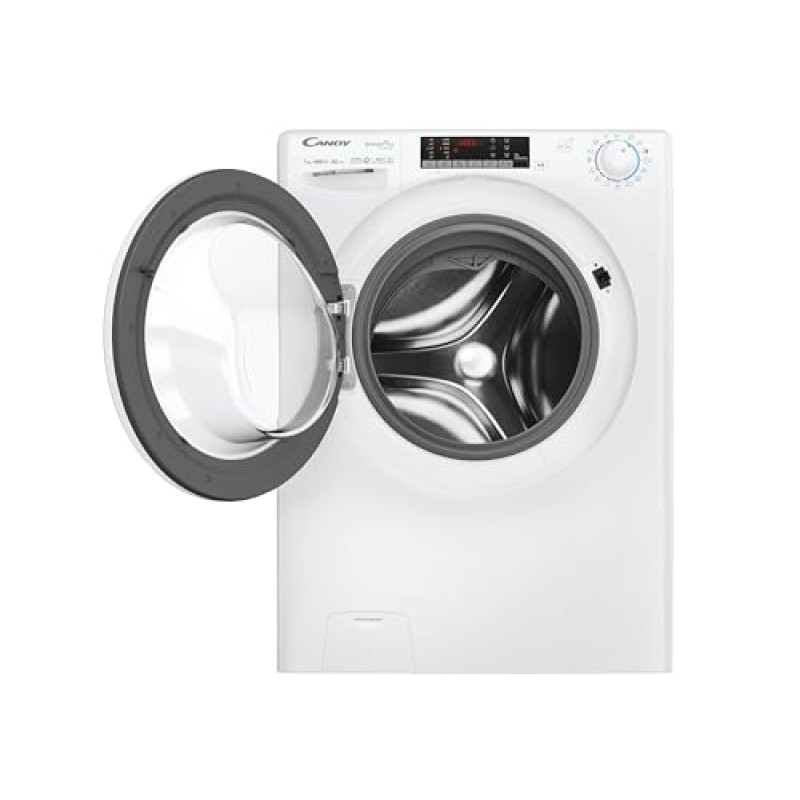 Candy Smart Pro Inverter CO4474TWM6/1-S Lavatrice a carica frontale, 7KG, Classe A-10%, 1400 giri, Motore Speed Dive Inverter, 16 programmi, AxLxP 85x60x45,4 cm, Bianco [Classe di energetica A]