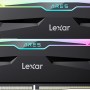 Lexar ARES RGB RAM DDR5 32GB Kit (2 x 16GB) 7200MHz, DRAM UDIMM 288-Pin Memoria Desktop, PC Memoria da gioco Supporta XMP 3.0/AMD EXPO, potenziata da SK hynix, CL34-42-42-84, 1,4V (LD5U16G72C34LA-RGD) - 32GB Kit (2x16GB)