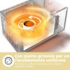 COMFEE' Forno a Microonde Grigio, 20 Litri, 700 W, 5 Livelli di Potenza, Funzione di Scongelamento Rapido, Timer Manuale, Design Compatto-CM-M202CC(GR) - Grigio