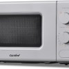 COMFEE' Forno a Microonde Grigio, 20 Litri, 700 W, 5 Livelli di Potenza, Funzione di Scongelamento Rapido, Timer Manuale, Design Compatto-CM-M202CC(GR) - Grigio