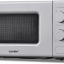 COMFEE' Forno a Microonde Grigio, 20 Litri, 700 W, 5 Livelli di Potenza, Funzione di Scongelamento Rapido, Timer Manuale, Design Compatto-CM-M202CC(GR) - Grigio