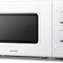 COMFEE' Forno a Microonde Bianco, 20 Litri, 700 W, 5 Livelli di Potenza, Funzione di Scongelamento Rapido, Timer Manuale, Design Compatto-CM-M202CC(WH) - Bianco