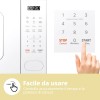COMFEE' Forno a Microonde Digitale, 700W, 20L, 6 Menù Preimpostati, Express Cook, 11 Livelli di Potenza, Scongelamento, Funzione di Memorizzazione - Bianco - CM-E202CC(WH) - Bianco