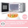 COMFEE' Forno a Microonde Digitale, 700W, 20L, 6 Menù Preimpostati, Express Cook, 11 Livelli di Potenza, Scongelamento, Funzione di Memorizzazione - Grigio - CM-E202CC(GR) - Grigio