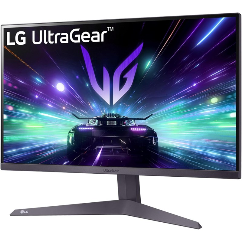 LG UltraGear 24GS50F Monitor Gaming 24" FHD (1920x1080), 180Hz, 1ms, AMD FreeSync, HDR 10, HDMI 1.4, DisplayPort 1.2, Uscita Cuffie, Flicker Safe, Nero - 24"