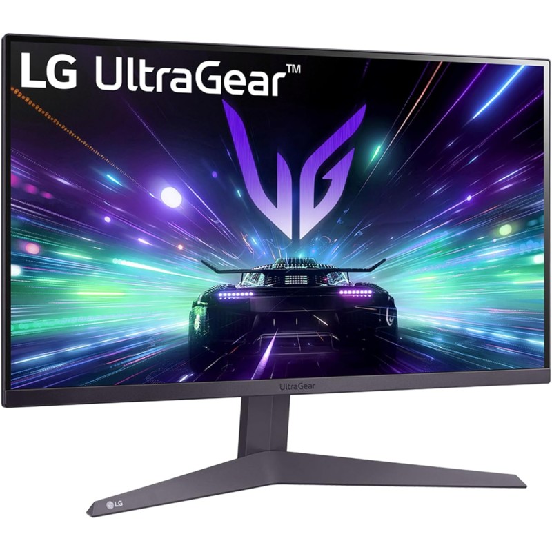 LG UltraGear 24GS50F Monitor Gaming 24" FHD (1920x1080), 180Hz, 1ms, AMD FreeSync, HDR 10, HDMI 1.4, DisplayPort 1.2, Uscita Cuffie, Flicker Safe, Nero - 24"