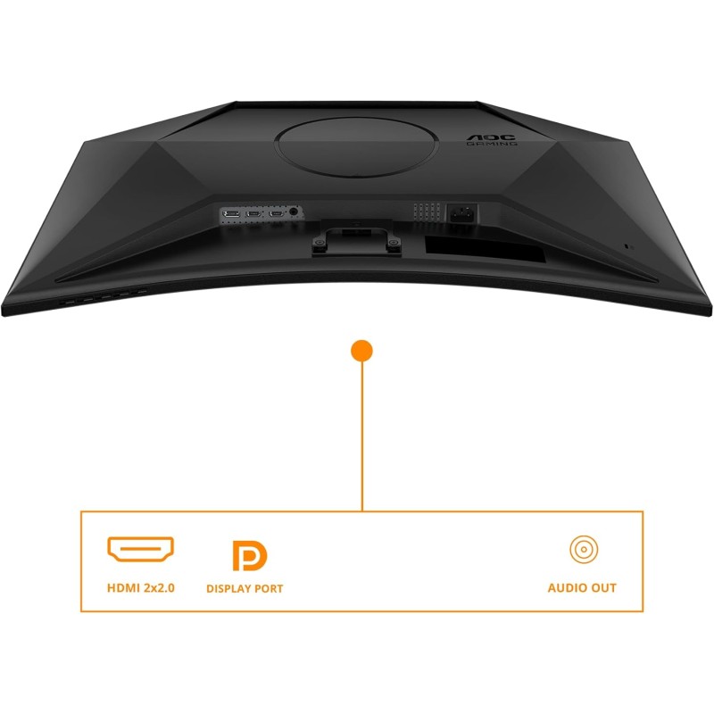 AOC Gaming C27G4ZXED 27 Pollici FHD Curved Monitor, 280 Hz, 1ms, HDR10, FreeSync Premium 1920x1080, HDMI, DisplayPort nero/grigio, 27 pollice FHD Curvo, Supporto fisso - 27" FHD