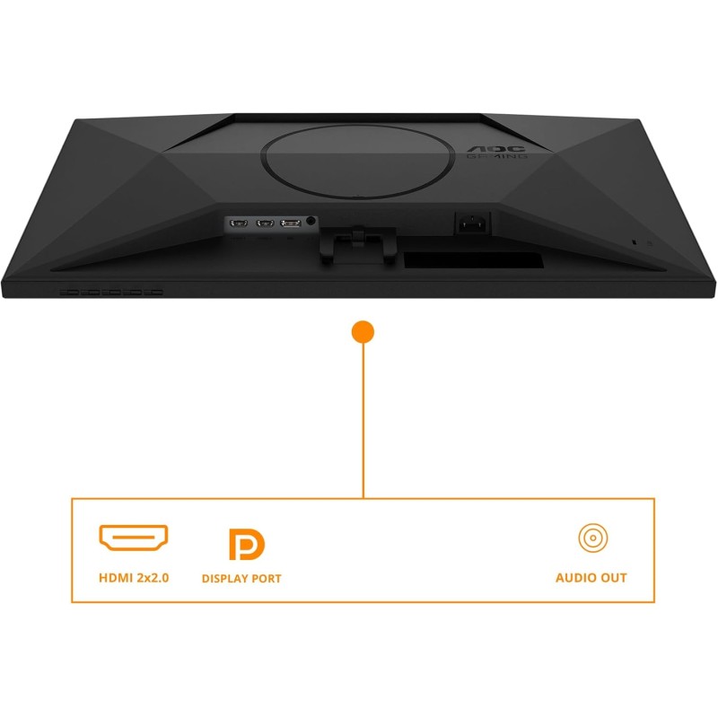 AOC Gaming 24G4XED Monitor FHD da 24 pollici, 180 Hz, 1 ms, FreeSync Prem., comp, G-Sync, HDR10 1920x1080, HDMI 2.0, DisplayPort 1.4 nero/grigio, 24 pollice FHD, Fixed stand - 24" FHD AOC Gaming 24G4XED Monitor FHD da 24 pollici, 180 Hz, 1 ms, FreeSync Prem., comp, G-Sync, HDR10 1920x1080, HDMI 2.0, DisplayPort 1.4 nero/grigio, 24 pollice FHD, Fixed stand - 24" FHD