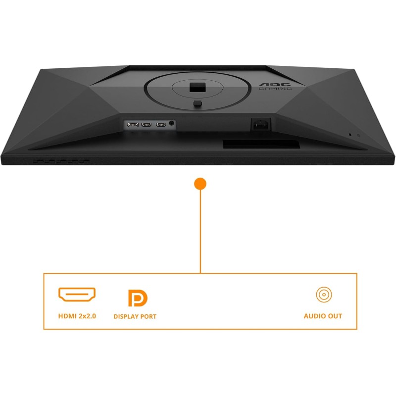 AOC Q27G4XND da 27 pollici WQHD Monitor 180 Hz, pannello Fast VA, GtG 1 ms, Adaptive Sync, HDR10, FreeSync Premium, regolazione dell'altezza, (2560x1440 HDMI 2x 2.0 DP) Nero/Grigio - 27" QHD