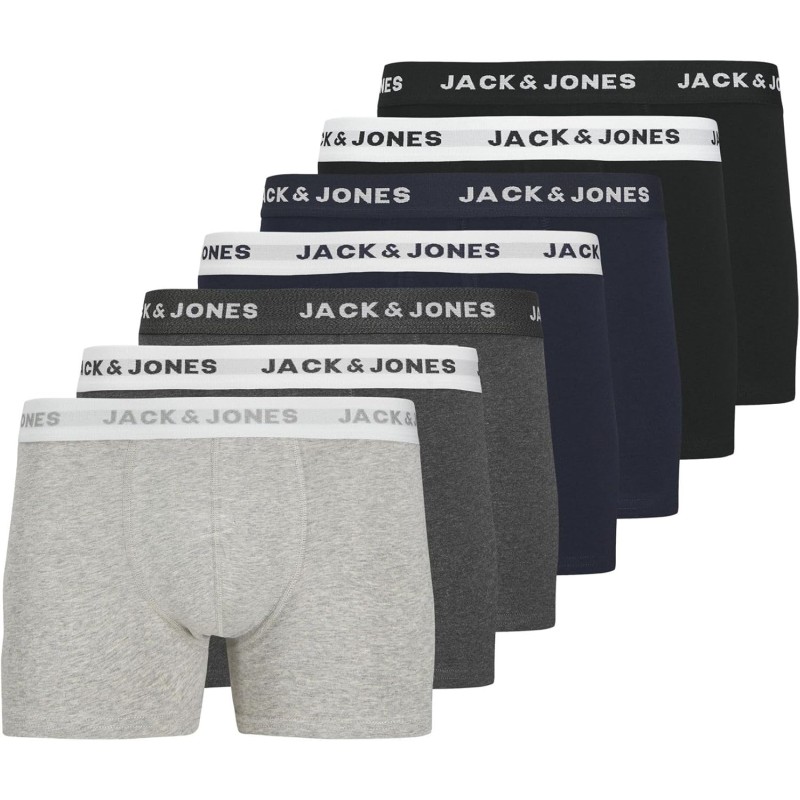 JACK & JONES Trunks 3-Pack Trunks - XXL Grigio JACK & JONES Trunks 3-Pack Trunks - XXL Grigio