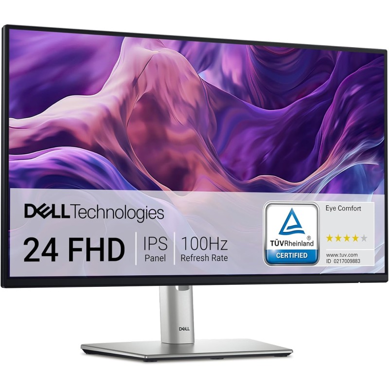 Dell P2425H 24" Full HD (1920x1080) Monitor, 100Hz, IPS, 5ms, 99% sRGB, USB-C, DisplayPort, HDMI, VGA, 4x USB, 3 Anni di Garanzia, Nero Dell P2425H 24" Full HD (1920x1080) Monitor, 100Hz, IPS, 5ms, 99% sRGB, USB-C, DisplayPort, HDMI, VGA, 4x USB, 3 Anni di Garanzia, Nero