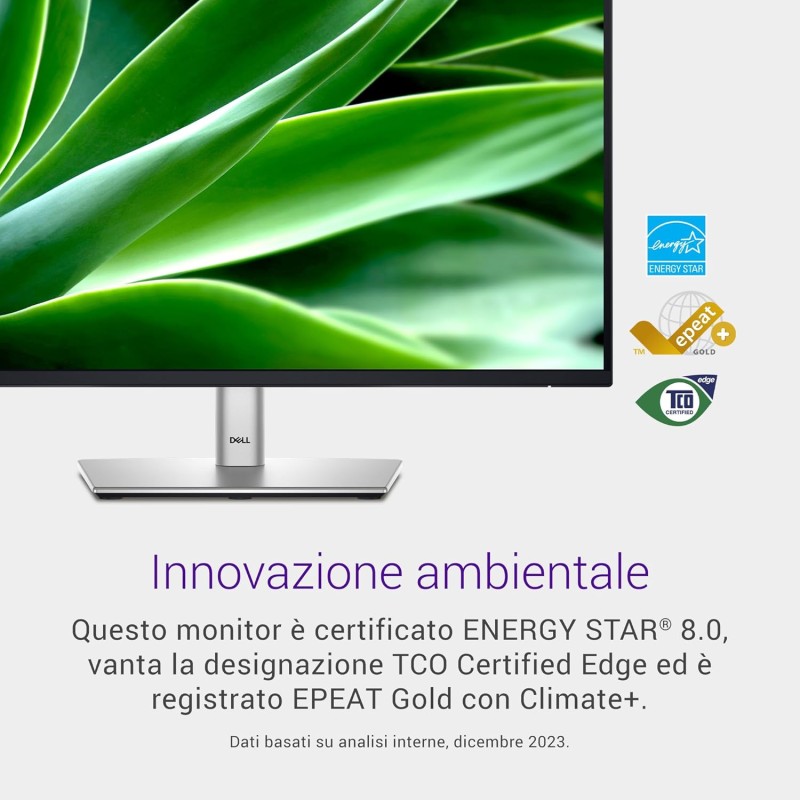 Dell P2425H 24" Full HD (1920x1080) Monitor, 100Hz, IPS, 5ms, 99% sRGB, USB-C, DisplayPort, HDMI, VGA, 4x USB, 3 Anni di Garanzia, Nero Dell P2425H 24" Full HD (1920x1080) Monitor, 100Hz, IPS, 5ms, 99% sRGB, USB-C, DisplayPort, HDMI, VGA, 4x USB, 3 Anni di Garanzia, Nero