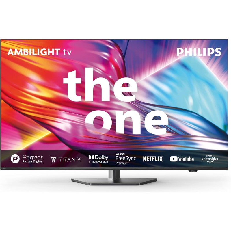 Philips Ambilight 55PUS8919 4K LED Smart TV - Display 55’’ con piattaforma Titan OS Pixel Precise Ultra HD e Dolby Atmos Sound, funziona con Alexa e Google Voice Assistant - Grigio Antracite - 55" Philips Ambilight 55PUS8919 4K LED Smart TV - Display 55’’ con piattaforma Titan OS Pixel Precise Ultra HD e Dolby Atmos Sound, funziona con Alexa e Google Voice Assistant - Grigio Antracite - 55"
