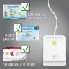 Atlantis lettore cie 3.0 carta d'identità elettronica e tessera sanitaria italiana, lettore smart card cns carta nazionale dei servizi, adatto per INPS, Ag. delle entrate, INAIL, Fascicolo sanitario Atlantis lettore cie 3.0 carta d'identità elettronica e tessera sanitaria italiana, lettore smart card cns carta nazionale dei servizi, adatto per INPS, Ag. delle entrate, INAIL, Fascicolo sanitario