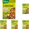 Knorr Minestrone Tradizionale, Piatti Pronti Knorr con Ingredienti 100% Naturali, Senza Coloranti e Senza Conservanti, Fonte di Fibre, Vegano, Confezione da 2500ml - 500 ml (Confezione da 5)