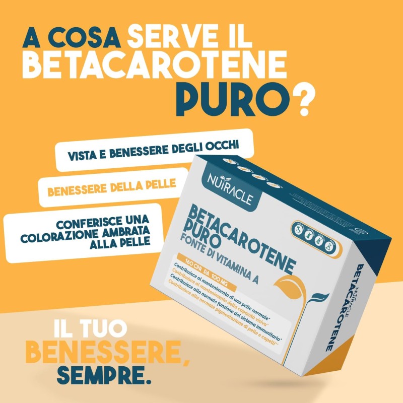 Nutracle Betacarotene 160 compresse | Integratore di Beta-Carotene e Rame per Abbronzatura Forte | Sostegno per la Vista Alta Concentrazione di Pro Vitamina A Nutracle Betacarotene 160 compresse | Integratore di Beta-Carotene e Rame per Abbronzatura Forte | Sostegno per la Vista Alta Concentrazione di Pro Vitamina A