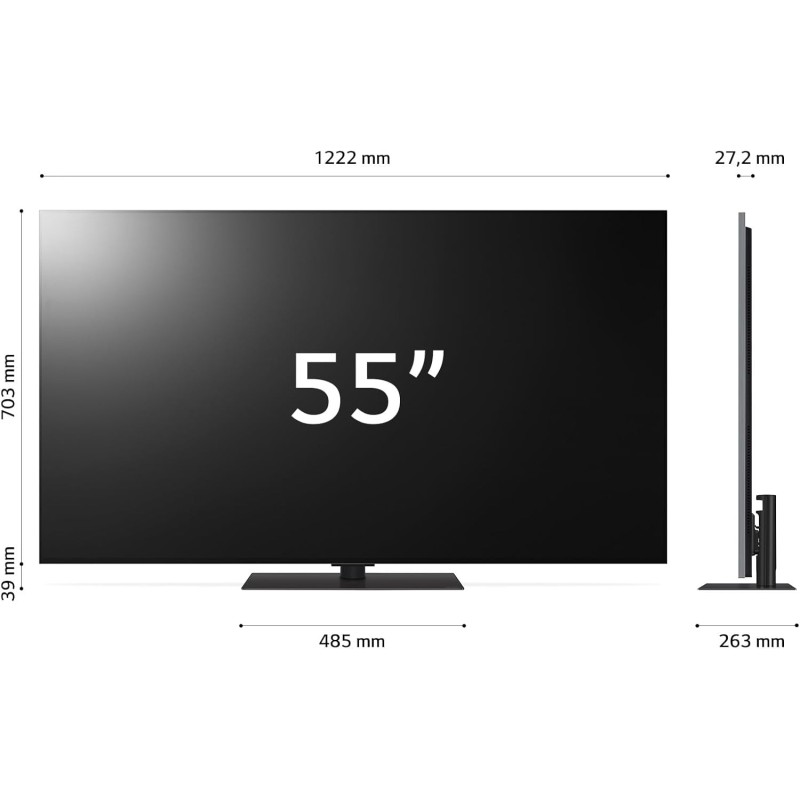 LG OLED evo 55'', Serie G4S 2024, OLED55G46LS, Smart TV 4K, Base da appoggio, Processore α11, Brightness Booster Max, 60W, Dolby Vision, Wi-Fi 6, 4 HDMI 2.1 4K@144Hz, GSYNC, VRR, ThinQ AI, webOS 24 - 55" LG OLED evo 55'', Serie G4S 2024, OLED55G46LS, Smart TV 4K, Base da appoggio, Processore α11, Brightness Booster Max, 60W, Dolby Vision, Wi-Fi 6, 4 HDMI 2.1 4K@144Hz, GSYNC, VRR, ThinQ AI, webOS 24 - 55"