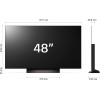 LG OLED evo 48'', Serie C4 2024, OLED48C46LA, Smart TV 4K, Processore α9 Gen7, OLED Dynamic Tone Mapping Pro, 40W, Dolby Vision, 4 HDMI 2.1 4K@144Hz, GSync, VRR, Alexa, ThinQ AI, webOS 24, Umber Brown - 48''