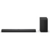 LG DS70TY 3.1.1 - Soundbar Dolby Atmos (400 W) con subwoofer wireless (eARC, HDMI, ottico, Bluetooth) [2024], colore: Nero