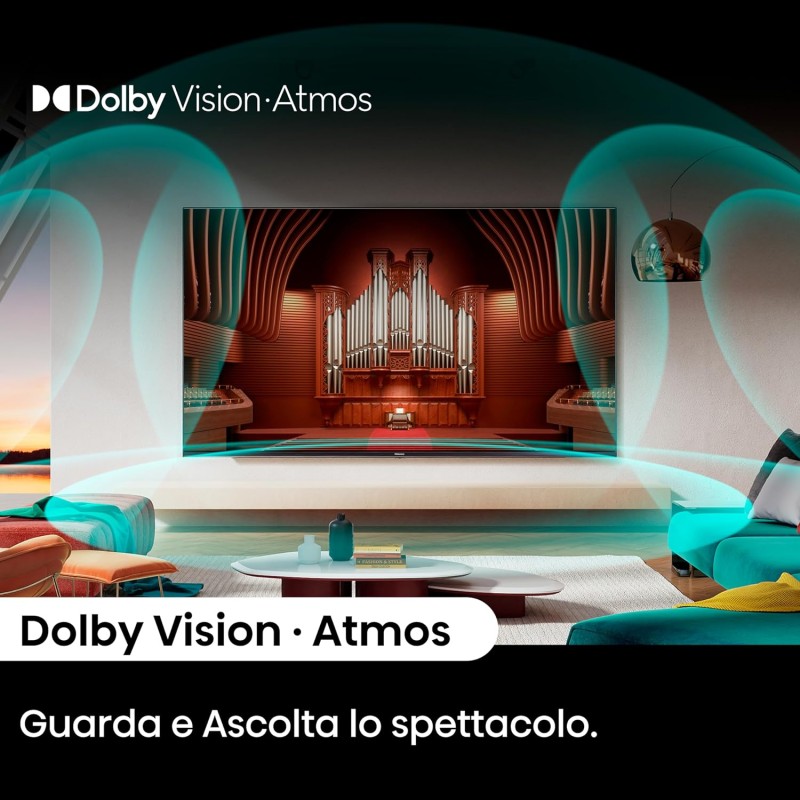 Hisense TV 65" QLED 4K 65A72NQ, Smart TV VIDAA U7, Dolby Vision, HDR 10+, Game Mode Plus, Dolby Atmos, Alexa Built-in, VIDAA Voice, Tuner DVB-T2/S2 HEVC 10, lativù 4K - 65'' Hisense TV 65" QLED 4K 65A72NQ, Smart TV VIDAA U7, Dolby Vision, HDR 10+, Game Mode Plus, Dolby Atmos, Alexa Built-in, VIDAA Voice, Tuner DVB-T2/S2 HEVC 10, lativù 4K - 65''