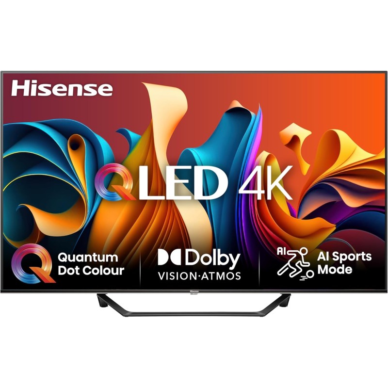 Hisense TV 65" QLED 4K 65A72NQ, Smart TV VIDAA U7, Dolby Vision, HDR 10+, Game Mode Plus, Dolby Atmos, Alexa Built-in, VIDAA Voice, Tuner DVB-T2/S2 HEVC 10, lativù 4K - 65'' Hisense TV 65" QLED 4K 65A72NQ, Smart TV VIDAA U7, Dolby Vision, HDR 10+, Game Mode Plus, Dolby Atmos, Alexa Built-in, VIDAA Voice, Tuner DVB-T2/S2 HEVC 10, lativù 4K - 65''