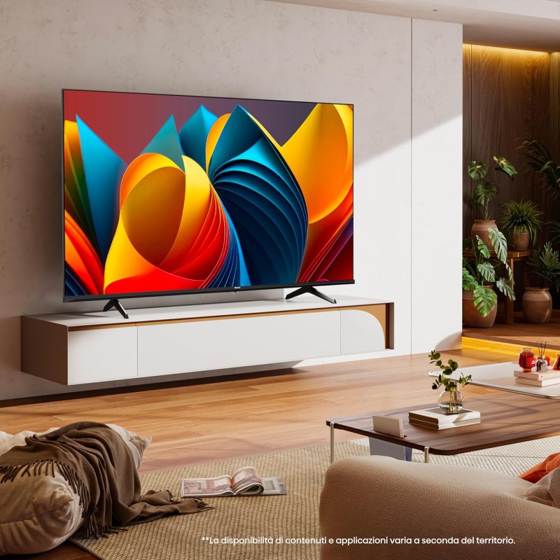 Hisense TV 43" QLED 4K 43E77NQ, Smart TV VIDAA U7, Dolby Vision, HDR 10+, Game Mode Plus, Dolby Atmos, Alexa Built-in, VIDAA Voice, Tuner DVB-T2/S2 HEVC 10, lativù 4K - 43 Pollici Hisense TV 43" QLED 4K 43E77NQ, Smart TV VIDAA U7, Dolby Vision, HDR 10+, Game Mode Plus, Dolby Atmos, Alexa Built-in, VIDAA Voice, Tuner DVB-T2/S2 HEVC 10, lativù 4K - 43 Pollici