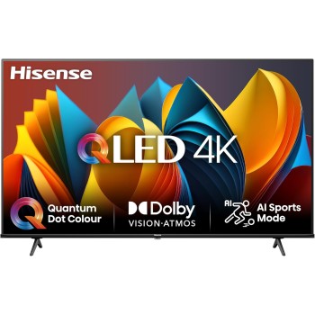 Hisense TV 75" QLED 4K 75E77NQ, Smart TV VIDAA U7, Dolby Vision, HDR 10+, Game Mode Plus, Dolby Atmos, Alexa Built-in, VIDAA Voice, Tuner DVB-T2/S2 HEVC 10, lativù 4K - 75''