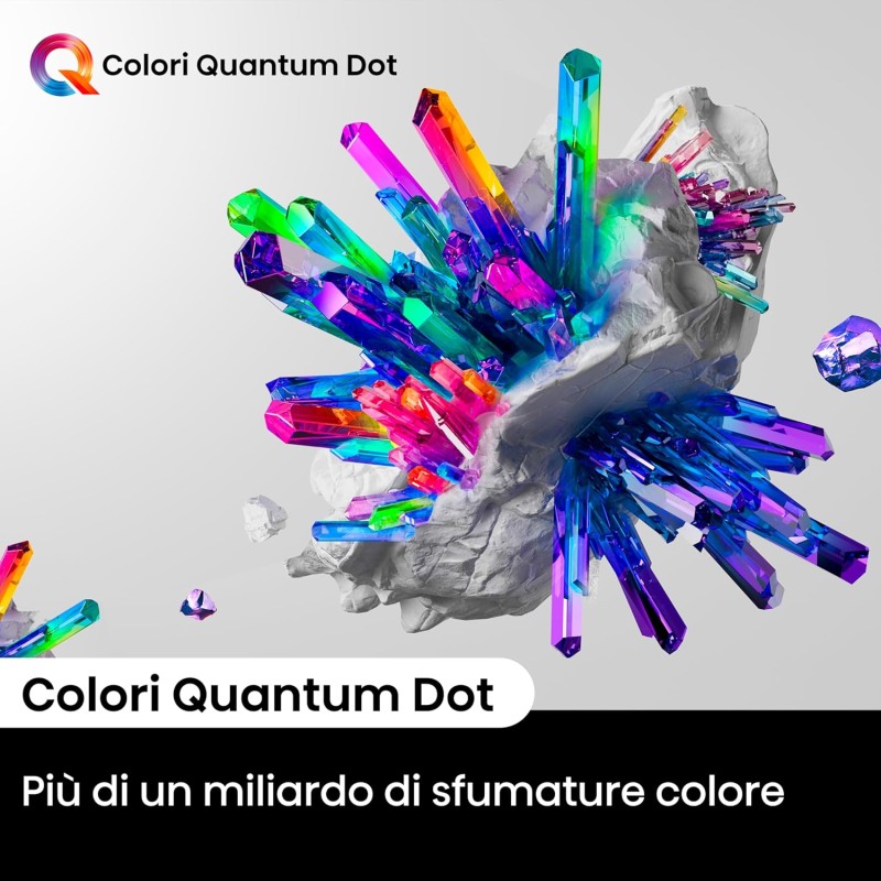 Hisense TV 55" QLED 4K 55E77NQ, Smart TV VIDAA U7, Dolby Vision, HDR 10+, Game Mode Plus, Dolby Atmos, Alexa Built-in, VIDAA Voice, Tuner DVB-T2/S2 HEVC 10, lativù 4K - 55'' Hisense TV 55" QLED 4K 55E77NQ, Smart TV VIDAA U7, Dolby Vision, HDR 10+, Game Mode Plus, Dolby Atmos, Alexa Built-in, VIDAA Voice, Tuner DVB-T2/S2 HEVC 10, lativù 4K - 55''