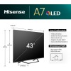 Hisense TV 43" QLED 4K 43A72NQ, Smart TV VIDAA U7, Dolby Vision, HDR 10+, Game Mode Plus, Dolby Atmos, Alexa Built-in, VIDAA Voice, Tuner DVB-T2/S2 HEVC 10, lativù 4K - 43'' Hisense TV 43" QLED 4K 43A72NQ, Smart TV VIDAA U7, Dolby Vision, HDR 10+, Game Mode Plus, Dolby Atmos, Alexa Built-in, VIDAA Voice, Tuner DVB-T2/S2 HEVC 10, lativù 4K - 43''