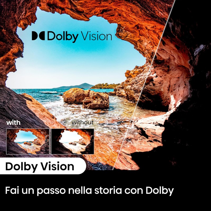 Hisense TV 75" 4K Ultra HD 75E63NT, Smart TV VIDAA U7, Dolby Vision, HDR 10+, DTS Virtual:X, Game Mode Plus, Alexa Built-in, VIDAA Voice, Tuner DVB-T2/S2 HEVC 10, lativù 4K - 75 Pollici Hisense TV 75" 4K Ultra HD 75E63NT, Smart TV VIDAA U7, Dolby Vision, HDR 10+, DTS Virtual:X, Game Mode Plus, Alexa Built-in, VIDAA Voice, Tuner DVB-T2/S2 HEVC 10, lativù 4K - 75 Pollici