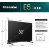 Hisense TV 32" QLED FHD 32E53NQT, Smart TV VIDAA U6, HDR10, Game Mode, Dolby Atmos, Works with Alexa, Tuner DVB-T2/S2 HEVC 10, lativù - 32 Pollici Hisense TV 32" QLED FHD 32E53NQT, Smart TV VIDAA U6, HDR10, Game Mode, Dolby Atmos, Works with Alexa, Tuner DVB-T2/S2 HEVC 10, lativù - 32 Pollici