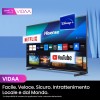 Hisense TV 32" QLED FHD 32E53NQT, Smart TV VIDAA U6, HDR10, Game Mode, Dolby Atmos, Works with Alexa, Tuner DVB-T2/S2 HEVC 10, lativù - 32 Pollici Hisense TV 32" QLED FHD 32E53NQT, Smart TV VIDAA U6, HDR10, Game Mode, Dolby Atmos, Works with Alexa, Tuner DVB-T2/S2 HEVC 10, lativù - 32 Pollici