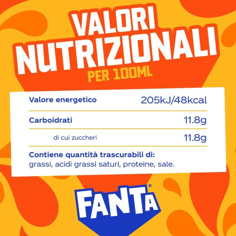 Fanta Original Gusto Arancia, con Succo di Arance Italiane, Senza Aggiunta di Conservanti, Lattina 100% riciclabile, Gusto Rinfrescante - 24 lattine da 330 ml - 330 ml 4x6