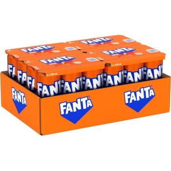 Fanta Original Gusto Arancia, con Succo di Arance Italiane, Senza Aggiunta di Conservanti, Lattina 100% riciclabile, Gusto Rinfrescante - 24 lattine da 330 ml - 330 ml 4x6 Fanta Original Gusto Arancia, con Succo di Arance Italiane, Senza Aggiunta di Conservanti, Lattina 100% riciclabile, Gusto Rinfrescante - 24 lattine da 330 ml - 330 ml 4x6