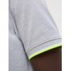 JACK & JONES Polo Plain Shirt Collar Polo - XS Light Grey Melange/Detail: Neon JACK & JONES Polo Plain Shirt Collar Polo - XS Light Grey Melange/Detail: Neon