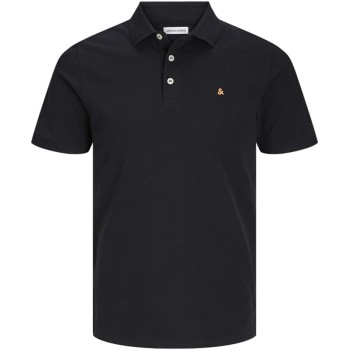 JACK & JONES Polo Plain Shirt Collar Polo - XS Black/Detail: Classic JACK & JONES Polo Plain Shirt Collar Polo - XS Black/Detail: Classic