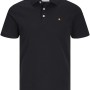 JACK & JONES Polo Plain Shirt Collar Polo - XS Black/Detail: Classic