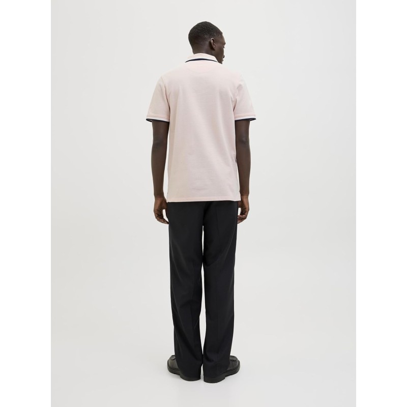 JACK & JONES Polo Plain Shirt Collar Polo - XXL Peach Parfait/Detail: Play JACK & JONES Polo Plain Shirt Collar Polo - XXL Peach Parfait/Detail: Play