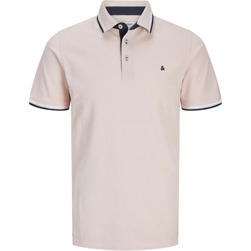 JACK & JONES Polo Plain Shirt Collar Polo - XXL Peach Parfait/Detail: Play JACK & JONES Polo Plain Shirt Collar Polo - XXL Peach Parfait/Detail: Play