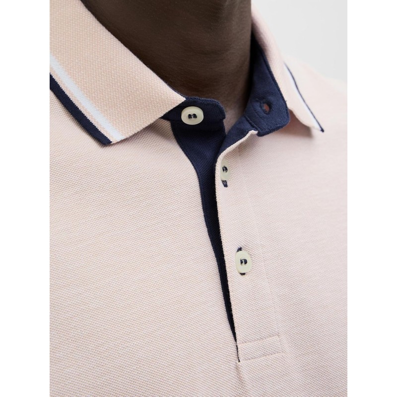 JACK & JONES Polo Plain Shirt Collar Polo - XXL Peach Parfait/Detail: Play JACK & JONES Polo Plain Shirt Collar Polo - XXL Peach Parfait/Detail: Play