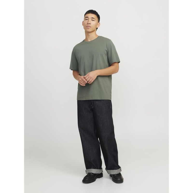 JACK & JONES Jjeorganic Basic Tee SS O-Neck Noos T-Shirt Uomo - XXL Agave Green