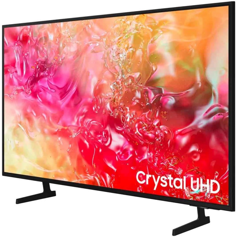 Samsung TV UE55DU7170UXZT LED 4K, Smart TV 55" Crystal Processor 4K, Slim Look, DVBT-2, Q-Symphony & OTS Lite, Integrato con Bixby, compatibile con Alexa e Google Assistant, Black 2024 - 55"