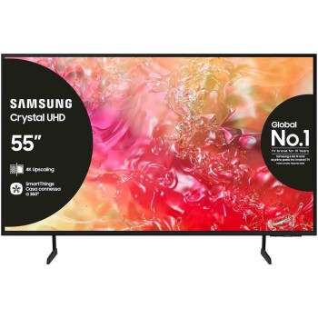 Samsung TV UE55DU7170UXZT LED 4K, Smart TV 55" Crystal Processor 4K, Slim Look, DVBT-2, Q-Symphony & OTS Lite, Integrato con Bixby, compatibile con Alexa e Google Assistant, Black 2024 - 55" Samsung TV UE55DU7170UXZT LED 4K, Smart TV 55" Crystal Processor 4K, Slim Look, DVBT-2, Q-Symphony & OTS Lite, Integrato con Bixby, compatibile con Alexa e Google Assistant, Black 2024 - 55"