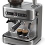 Macchina per espresso semi-automatica Philips Barista Brew - Guida Intuitiva, Pressino Calibrato, Design Elegante, Contenitore per Chicchi 250 g, metallo Argento (PSA3218/01) - Cromato