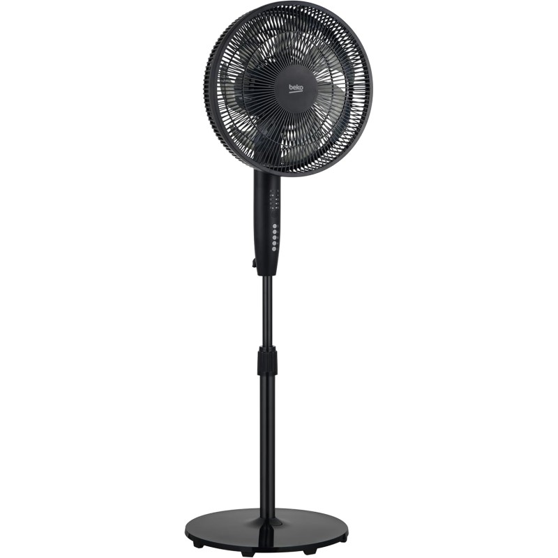 Beko - EFS6700B - Ventilatore a Piantana, 50 W, 3 Velocità, Altezza e Inclinazione Regolabile - Nero, 40,1 x 40 x 134,5 cm - Nero Con Telecomando Beko - EFS6700B - Ventilatore a Piantana, 50 W, 3 Velocità, Altezza e Inclinazione Regolabile - Nero, 40,1 x 40 x 134,5 cm - Nero Con Telecomando