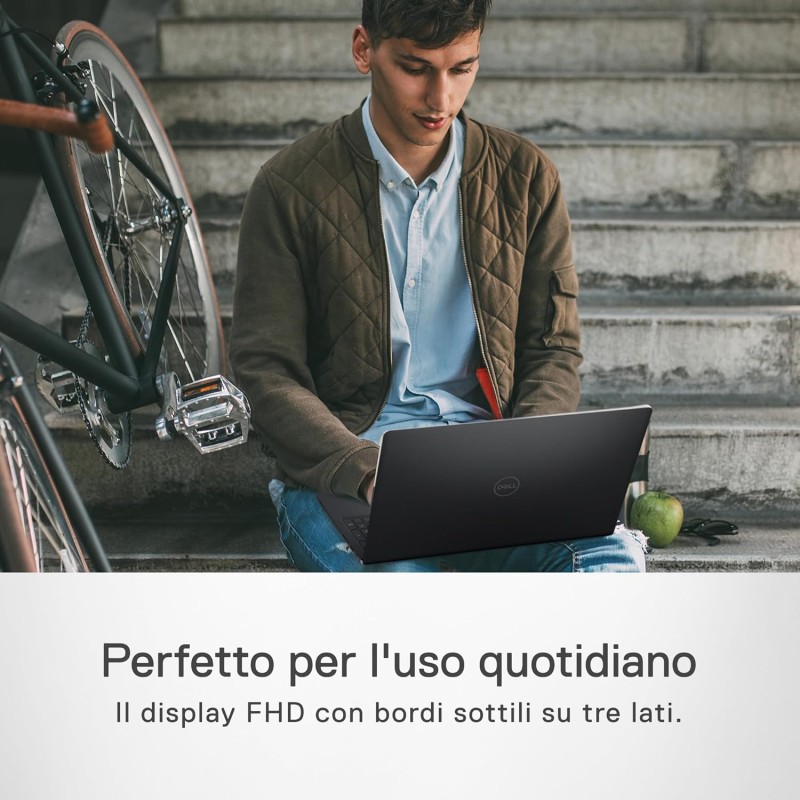 Dell Inspiron 15 3520 Notebook 15.6" Schermo FHD (1920 x 1080), Intel Core i5-1235U, Grafica Intel UHD, 16 GB RAM, 512 GB SSD, Windows 11 Home, Tastiera Italiana, Nero
