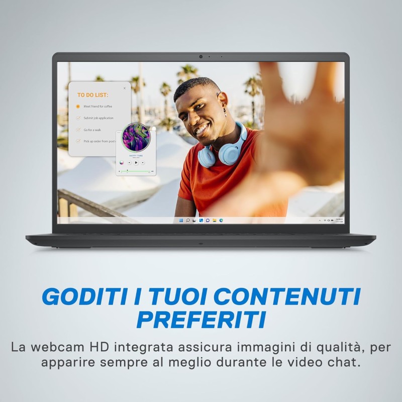 Dell Inspiron 15 3535 Notebook 15.6 inch FHD+ (1920 x 1080) Laptop, AMD Ryzen 5 7520U Processor, AMD Radeon Graphics, 8GB RAM, 512GB SSD, Windows 11 Home, Italian Keyboard, Nero Dell Inspiron 15 3535 Notebook 15.6 inch FHD+ (1920 x 1080) Laptop, AMD Ryzen 5 7520U Processor, AMD Radeon Graphics, 8GB RAM, 512GB SSD, Windows 11 Home, Italian Keyboard, Nero