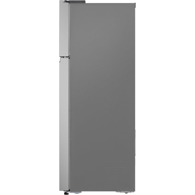 LG GTBV44PYBKD Frigorifero Doppia Porta 70cm, Classe E, 461l, Connettività Wi-fi Con App Thinq, Porte Piatte, Tecnologia Door & Linear Cooling, Display Esterno, Compressore Smart Inverter, Argento - 70 cm Prime Silver